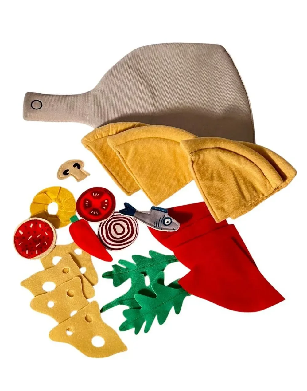 IKEA 24-Piece Pizza Set Felt DUKTIG